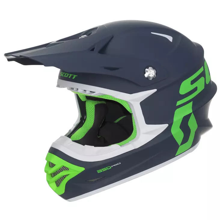 Crossikypärä Scott 350 Pro ECE, sininen/vihreä - Crossikypärät - 620-7004-1 - 2