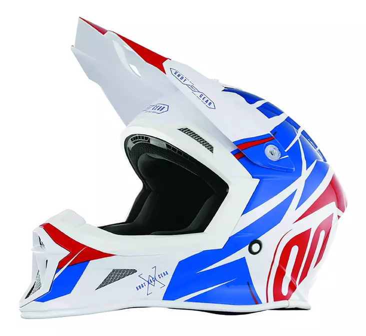 Crossikypärä Shot Striker Exod, sininen/punainen - Crossikypärät - 610-7001-1 - 2