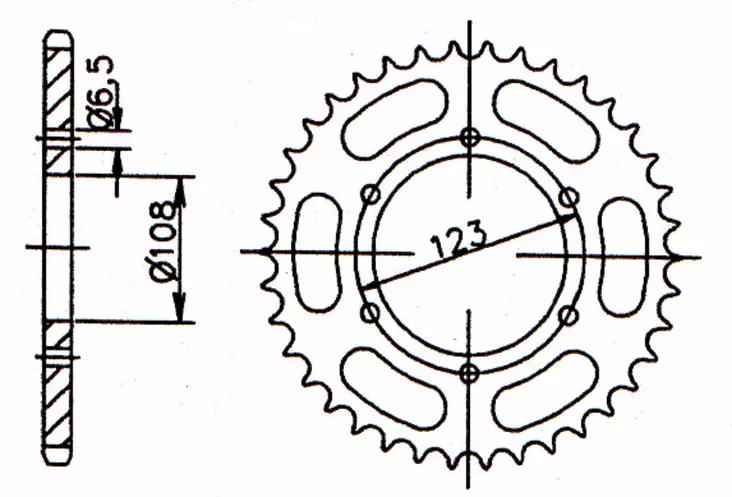 Forte Takaratas, 58 hammasta (420), Ø108mm, Aprilia 14-, Derbi 11-, Gilera 10- - Mopon takarattaat - 27-70491 - 1