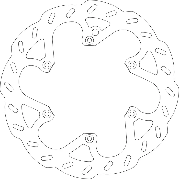 GOLDFREN jarrulevy Etu HUS 00-,KTM125-525 92- HVA 125-501 14- - Crossipyörän jarrulevyt - 46-13-9281 - 1