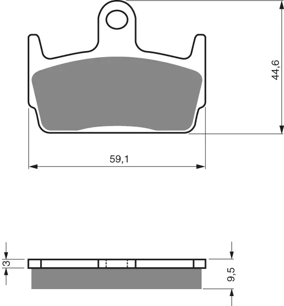 GOLDFREN Jarrupalat 131 Ceramic carbon AD - Crossipyörän jarrupalat - 48-12-131 - 1