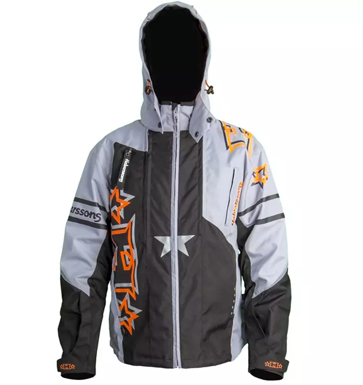 Halvarssons tekstiilitakki Clay Black/Grey - Kelkkatakit - 730-02860009-1 - 1
