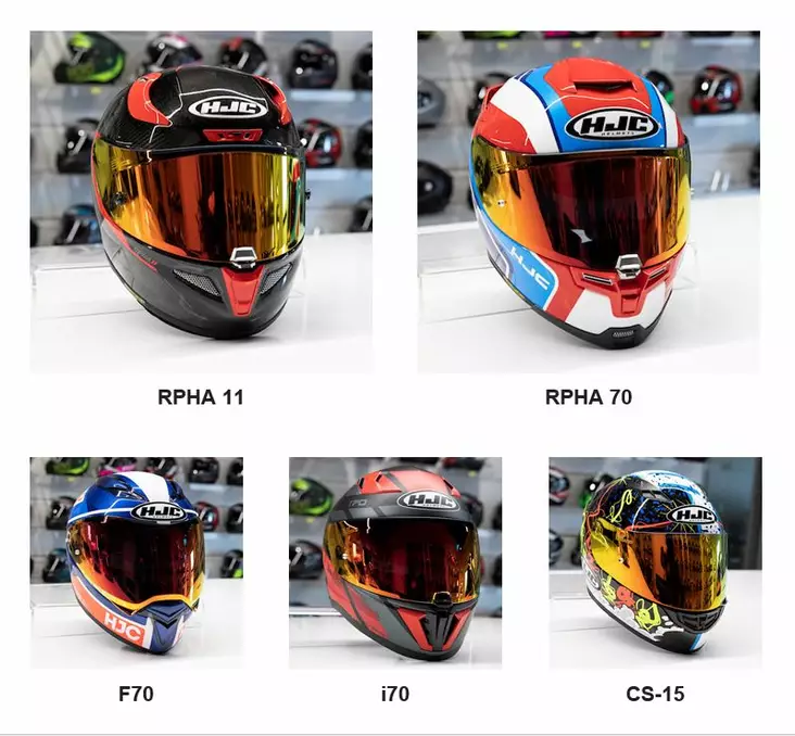 HJC Visiiri HJ-09 Red fire Iridium CS-15 - Visiirit - 631-53-0051 - 1