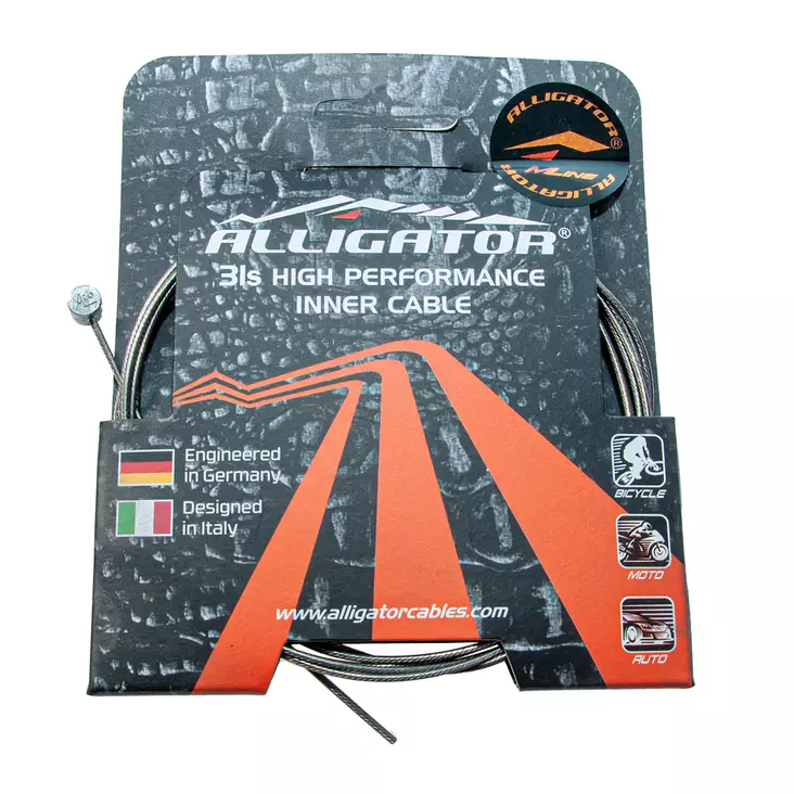 Jarruvaijeri ALLIGATOR Slick, 31- säikeinen, 1.5mm x 1700 mm - Polkupyörän jarruvaijerit - 63101 - 1