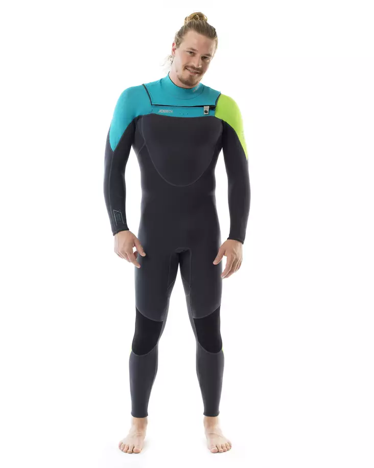 JOBE Perth 3/2mm Chestzip miesten märkäpuku teal blue - Märkäpuvut - 130-2-303518150-1 - 1