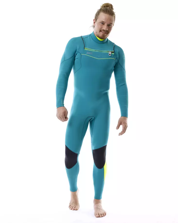 JOBE Portland 3/2mm Chestzip miesten märkäpuku teal blue - Märkäpuvut - 130-2-303518120-1 - 1