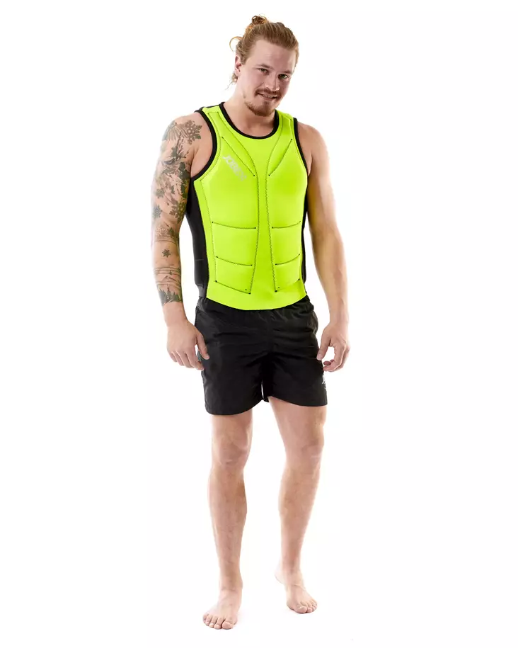 JOBE Reversible Comp miesten liivi lime/musta - Liivit - 130-3-554018004-1 - 1