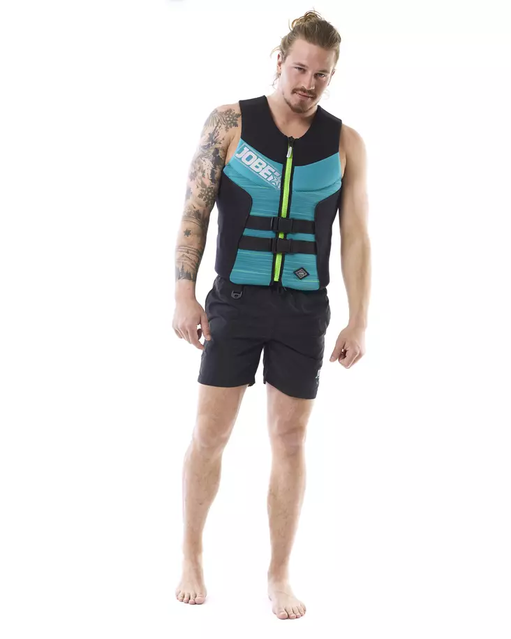 JOBE Segmented miesten kelluntaliivi teal blue - Liivit - 130-3-244918102-1 - 1