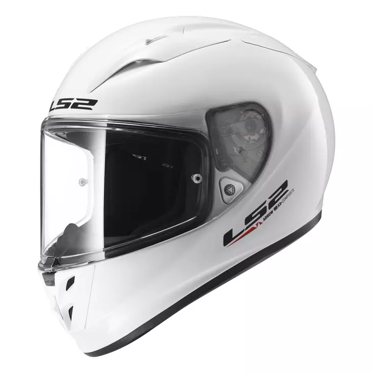 LS2 Kypärä FF323 ARROW Solid valkoinen - Umpikypärät - 636-7001-1 - 1