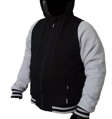 Miesten ajohuppari Bolt Baseball Hoodie, musta/harmaa - MP Ajotakit - 633-32434-1 - 1
