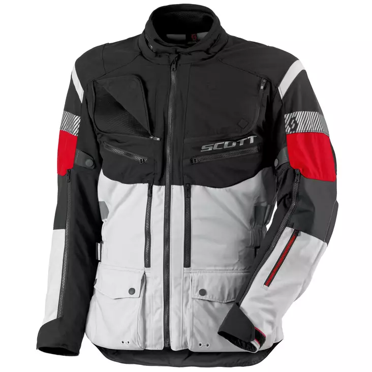 Miesten ajotakki Scott All Terrain Pro DP, vaalean harmaa/punainen - MP Ajotakit - 622-5012-1 - 1