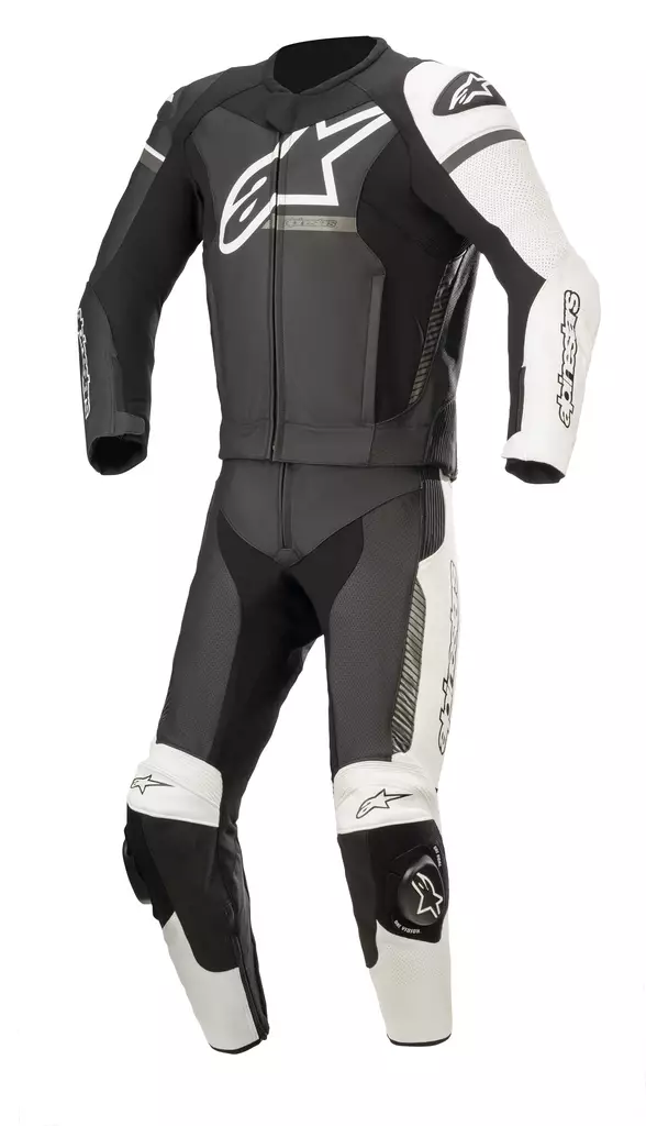 MP nahkapuku Alpinestars GP Force Phantom v2, kaksiosainen, musta/valkoinen/harmaa - MP Nahkapuvut - D372611 - 1