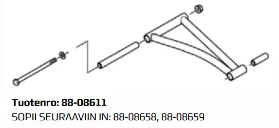 Moottorikelkan A-varren puslasarja Sno-X - Moottorikelkan puslasarjat - 88-08611 - 1