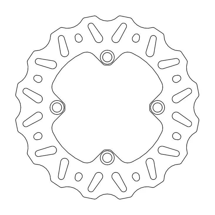 Moto-Master KX85 Rear Nitro - Crossipyörän jarrulevyt - 235-110361 - 1