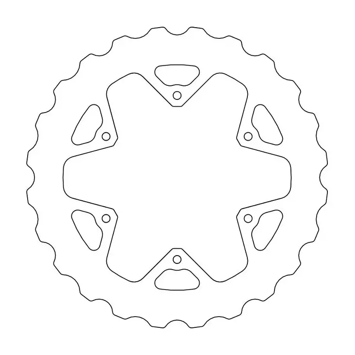 Moto-Master Nitro rear disc Yamaha: mud - Crossipyörän jarrulevyt - 235-110641 - 1