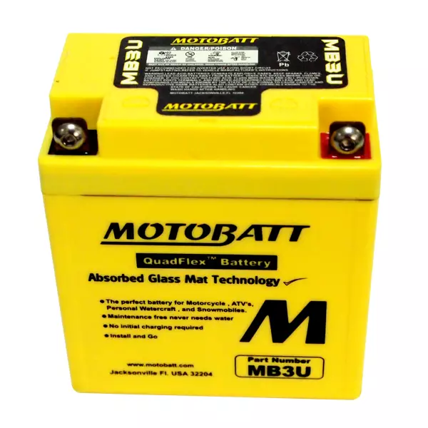 Motobatt akku, MB3U - Motobatt akut - 14-501 - 1