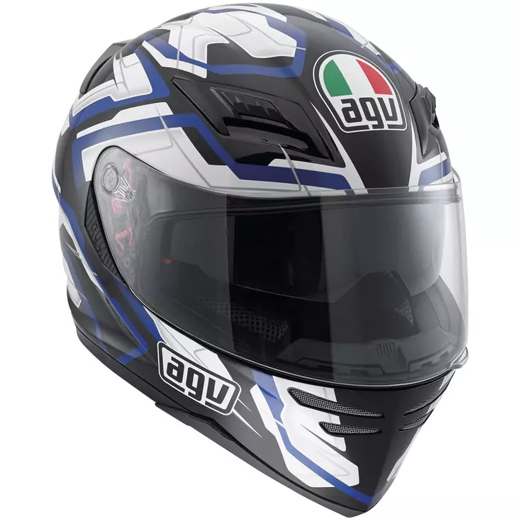 MP-Kypärä AGV Horizon Stamina, musta/valkoinen/sininen - Umpikypärät - 60-4004-1 - 1