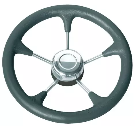 Ohjauspyörä Leader Tanegum, Musta - Veneen ohjauspyörät - 127-2-736001 - 1