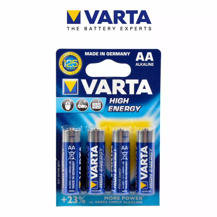 Paristo varta lr6 aa 1.5 v, 4kpl/pkt - Polkupyörän valaisimet ja osat - 62721 - 1