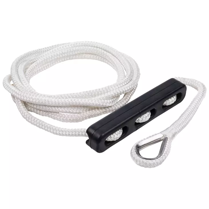 Qvarken Kiinnitysköysi Dockline joustimella 14mm 4m valkoinen - Veneen kiinnitysköydet - 102-03-0121 - 1