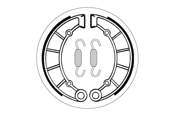 SBS Jarrukengät 2091 - Moottoripyörän jarrukengät - 23-2091 - 1