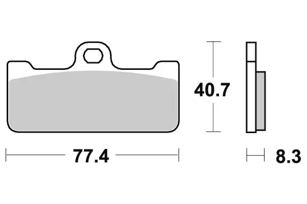 SBS Jarrupalat Dual Sinter 695DS-1 - Moottoripyörän jarrupalat - 23-695DS-1 - 1