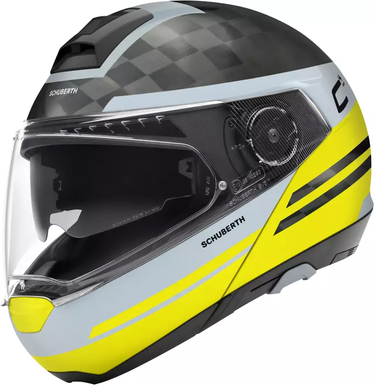 Schuberth C4 PRO CARBON Tempest Keltainen - Avattavat- ja avokypärät - 51-1903-1 - 1