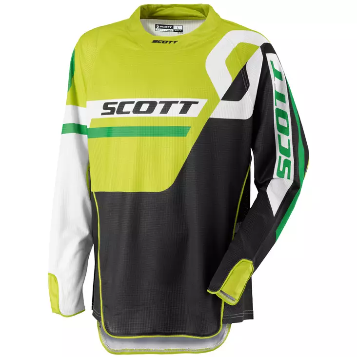 Scott ajopaita 450 Track musta/vihreä - Crossipaidat - 621-5103-1 - 1