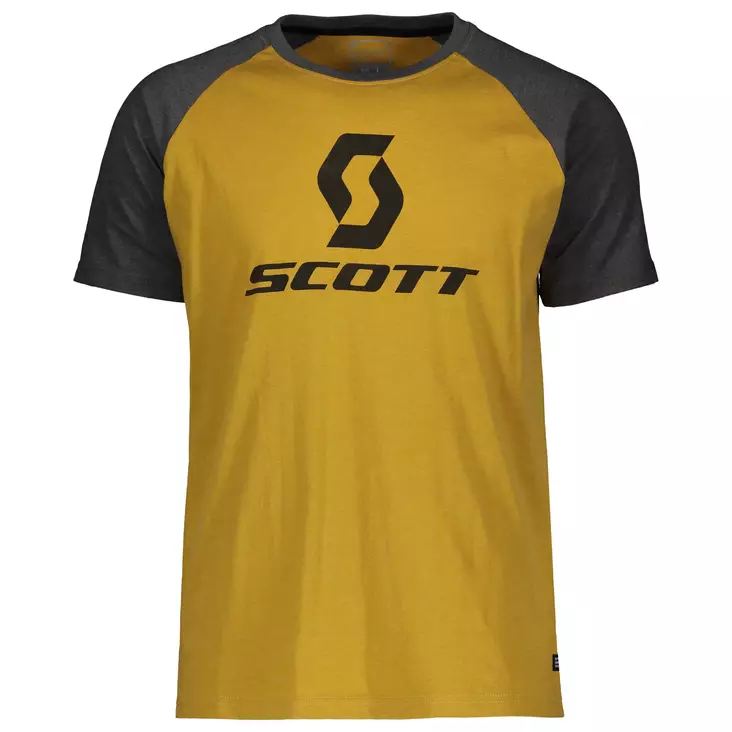 SCOTT Tee 10 Icon Raglan okra kelt. /t.harmaa - T-paidat - 625-2022-1 - 1