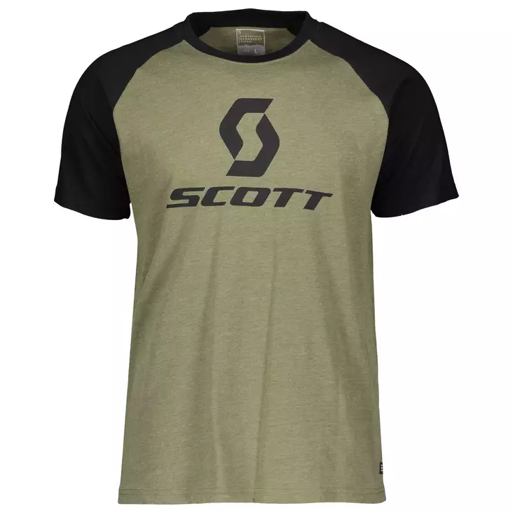 SCOTT Tee 10 Icon Raglan vihreä /musta - T-paidat - 625-2023-1 - 1
