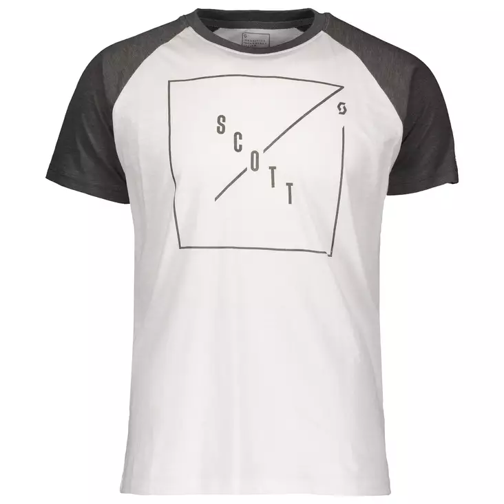 SCOTT Tee 30 Casual Raglan slub valkoinen/t.harmaa - T-paidat - 625-2026-1 - 1