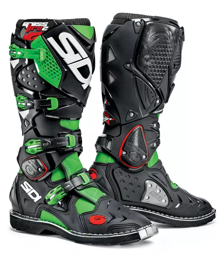 SIDI CROSSFIRE 2 MX saapas Vihreä/Musta - Crossikengät - 655-6005-41 - 1