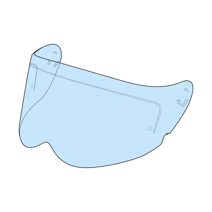 Simpson Venon visiiri, kirkas - Visiirit - 638-102101 - 1