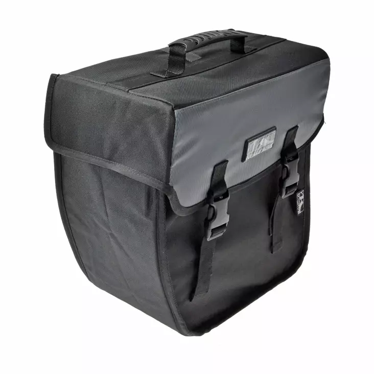 Sivulaukku M-Wave, kova, musta/harmaa, vasen - Polkupyörän laukut - 69101 - 1