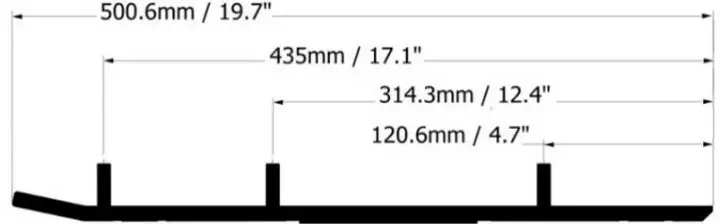 Sno-X Defender ohjausrautapari, Ski-Doo - Moottorikelkan ohjausraudat - 881-0411 - 1