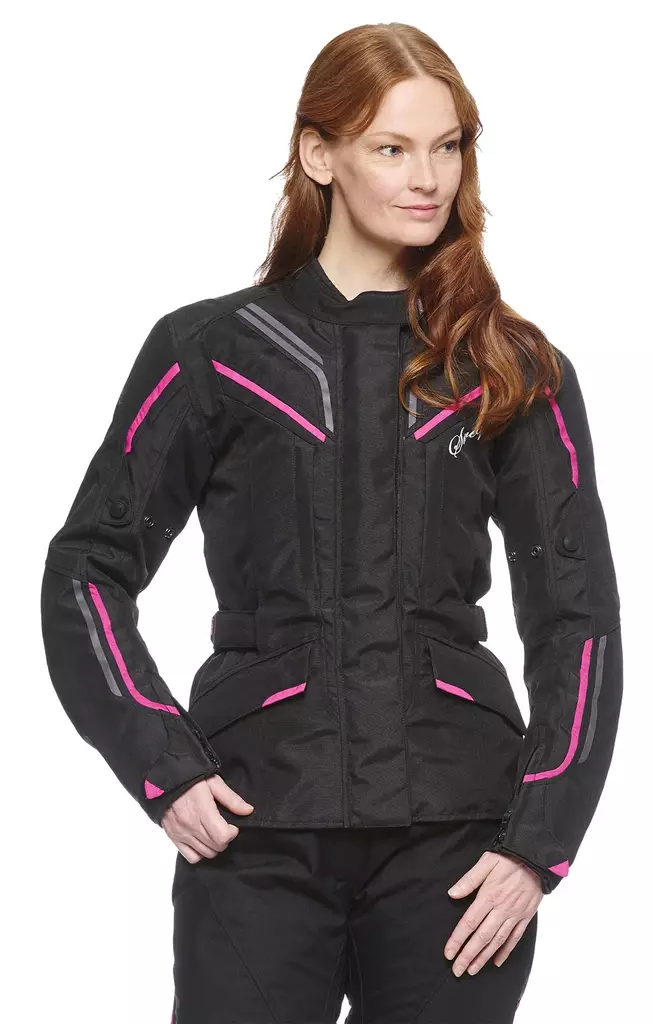 Sweep Voyage 2 naisten vedenpitävä ajotakki, musta/pinkki - MP Ajotakit - TJVOYA2-001 - 1