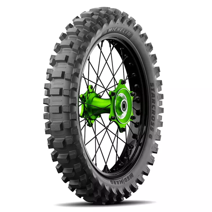 Takarengas Michelin Starcross 6 Medium Hard 120/90-18 M/C 65M TT - Crossipyörän renkaat - 25-537861 - 1