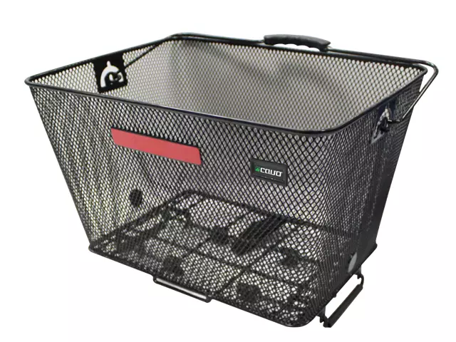 Tavaratelinekori CAVO, pikalukitus, musta, 40x30x23,5cm - Polkupyörän tavarakorit - 48-721 - 1