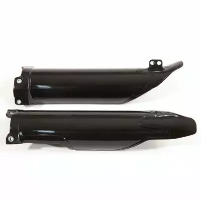 UFO Etuhaarukan suojat KXF250 09-,KXF450 09-15 Musta 001 - Crossipyörän haarukansuojat - 650-4701-001 - 1