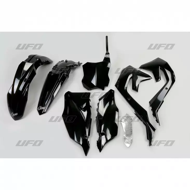 UFO Muovisarja 5-osainen Musta 001 KXF450 2019 - Crossipyörän muovisarjat - 650-K227-001 - 1