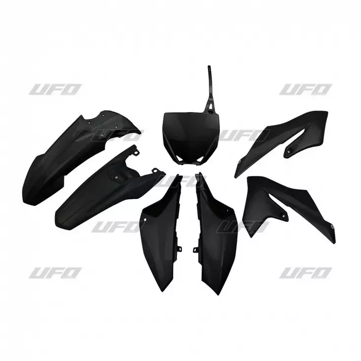 UFO Muovisarja 5-osainen Musta 001 YZ65 19- - Crossipyörän muovisarjat - 650-K322-001 - 1