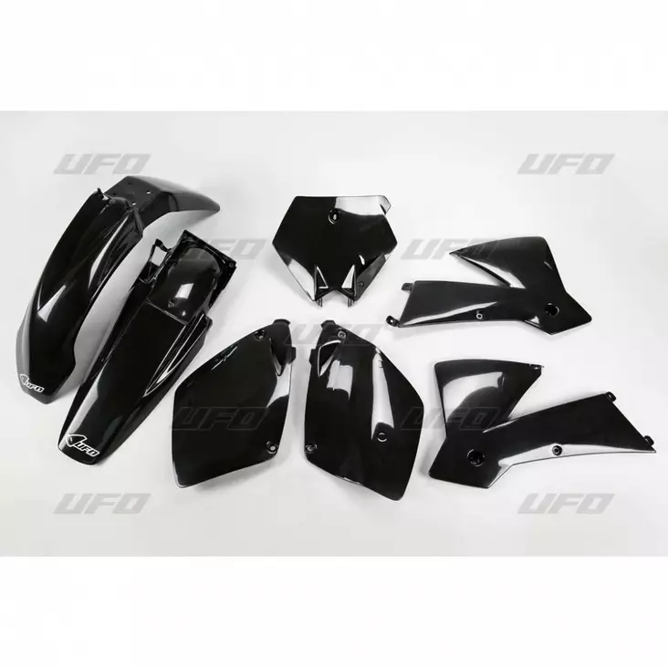 UFO Muovisarja 5-osainen Musta KTM SX125-520 2T/4T 03 - Crossipyörän muovisarjat - 650-K501-001-1 - 1
