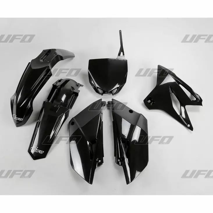 UFO Muovisarja 5-osainen Musta YZ85 15- - Crossipyörän muovisarjat - 650-K320-001 - 1