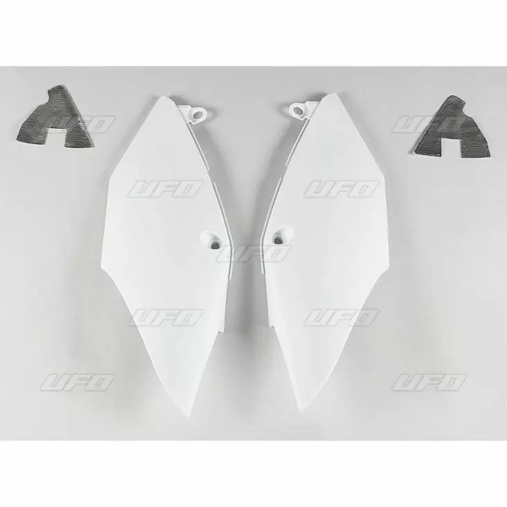 UFO Sivunumerokilvet CRF250R/RX 18- / CRF450R/RX 2017- Valkoinen - Crossipyörän sivunumerokilvet - 650-4684-041 - 1