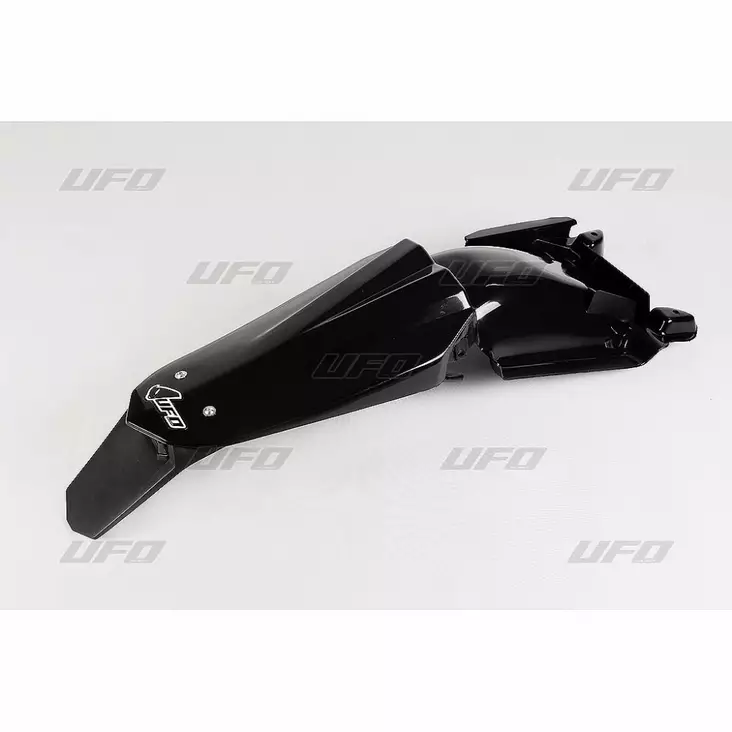 UFO Takalokasuoja Enduro takavalolla HVA TC/TE250-510 08- Musta 001 - Crossipyörän lokasuojat - 650-3333-001 - 1