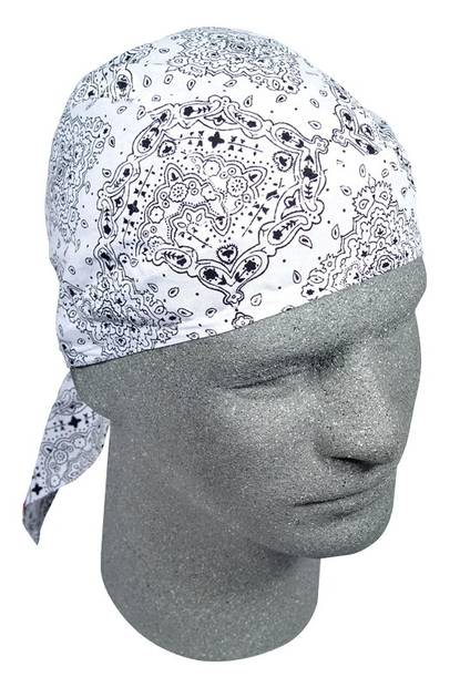 Flydanna päähine White Paisley - Neopreenimaskit ja huivit - Z102 - 1