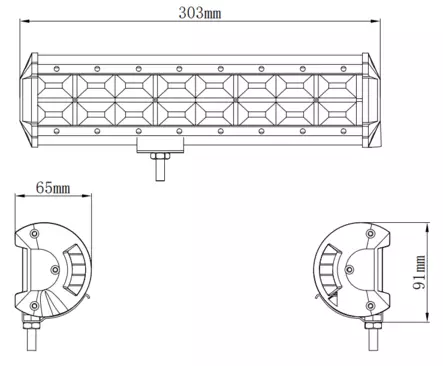 Kinwons Led Kaukovalopaneeli 10-30V 192W Flood - Valaisimet ja työvalot - 109-85192 - 2