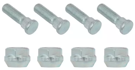 Bronco levikepalan pultit ja mutterit 3/8"-24 - 4kpl - Mönkijän mutterit ja levikepalat - 74-06602 - 1