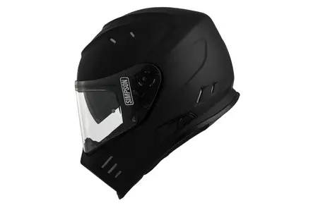 Moottoripyöräkypärä Simpson Venom 06 solid, matta musta - Umpikypärät - 638-2402 - 2