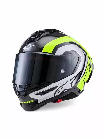MP-kypärä Alpinestars Supertech S-R10 Arius, musta/silver/keltainen - Umpikypärät - D527482 - 1